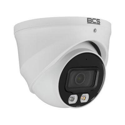 Kamera IP BCS‑L‑EIP14FSR3L3‑AI 4Mpx kopułowa z obiektywem 2.8mm i IR/WhiteLight 30m