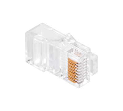 Wtyk modularny RJ45-8P8C kat.6e przelotowy 100szt.