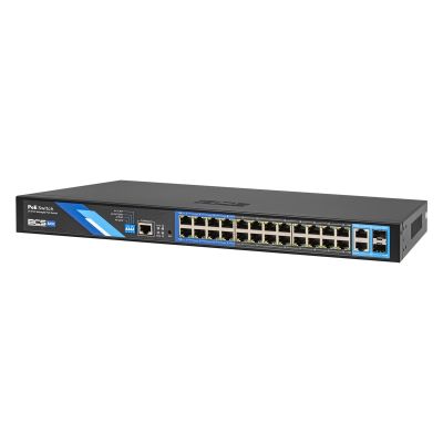 Przełącznik PoE 26-portowy BCS-B-SP2402G-2SFP-M