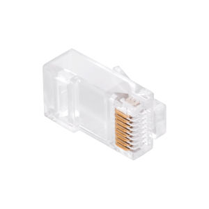 Wtyk modularny RJ45-8P8C kat.5e przelotowy 100szt.