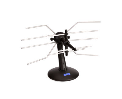 Antena pokojowa DVB‑T2 DSP‑860 5G Protected z filtrem LTE/5G i wzmocnieniem 20 dB, przeznaczona do odbioru sygnałów TV w paśmie VHF/UHF.