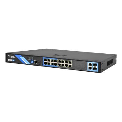 Przełącznik PoE 16-portowy BCS-B-SP1602G-2SFP-M