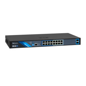Przełącznik PoE 16-portowy BCS-B-SP16G-2SFP-M