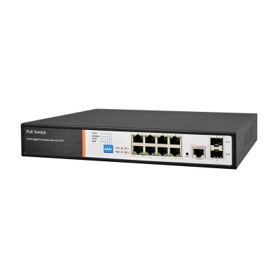 Przełącznik PoE 8-portowy BCS-B-SP08G-2SFP-M